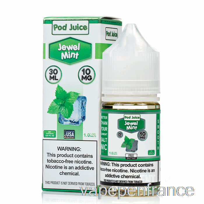 Menthe Bijou - Jus De Dosettes - Stylo Vape 30 Ml 55 Mg